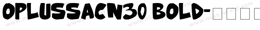 OplusSacn30 bold字体转换